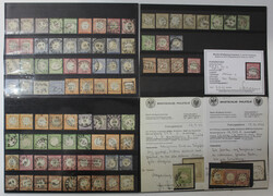 1872-1874 BRUSTSCHILDE toller Posten mit meist ausgesuchten Stücken ...