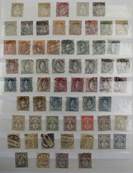 1850-1906 schönes Sammlungslot ab Rayon II, 23 Strubelis mit ...