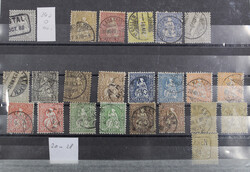 1850-1906 schönes Sammlungslot ab Rayon II, 23 Strubelis mit ...