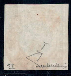 2 Kr blaugrün, zentr. rundgestpl. Luxus, gepr. u. Befund ...