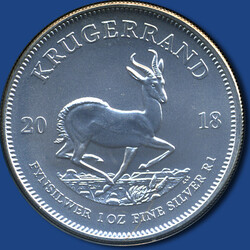 1 Krügerrand 2018 / 1 oz SilberAutomatically generated translation:1 ...