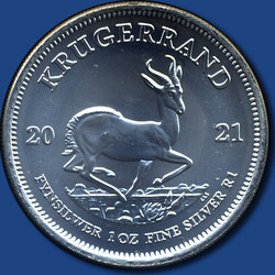 1 Krügerrand 2021 / 1 oz Silber  Automatically generated translation ...