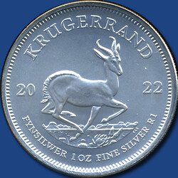 1 Krügerrand 2022 / 1 oz Silber  Automatically generated translation ...