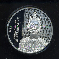 20 Vatu "Charlemagne", 2022 - 1 Silberunze in Slab  Automatically ...