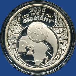 2 Rand FIFA-WM 2006 (v.2005) Silberunze gekapseltAutomatically ...