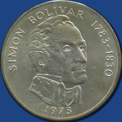 20 Balboas Bolivar, 1973Automatically generated translation:20 ...