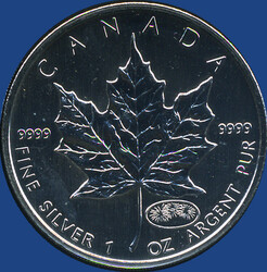 5 Dollar Maple Leaf, privy "Feuerwerk", 2000  Automatically generated ...