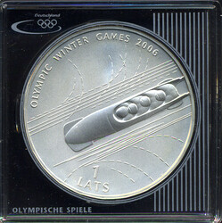 1 Lats Olympia Turin / 4-er Bob, 2005 gekapselt & Zertifikat  ...