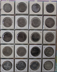 GEDENKMÜNZEN: 15x 5 & 5x 20 Franken überwiegend PP in ...