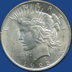 1 Dollar Peace, 1922 / min. Rf.