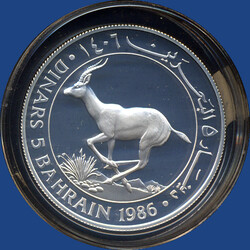 5 Dollar Kropfgazelle, 1986 in Kapsel  Automatically generated ...