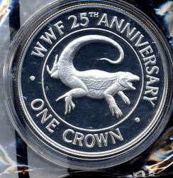 1 Crown Bedrohte Tierwelt / Felsenleguan, 1988 in Kapsel