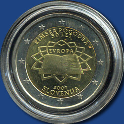 2 Euro Römische Verträge, 2007 in Kapsel