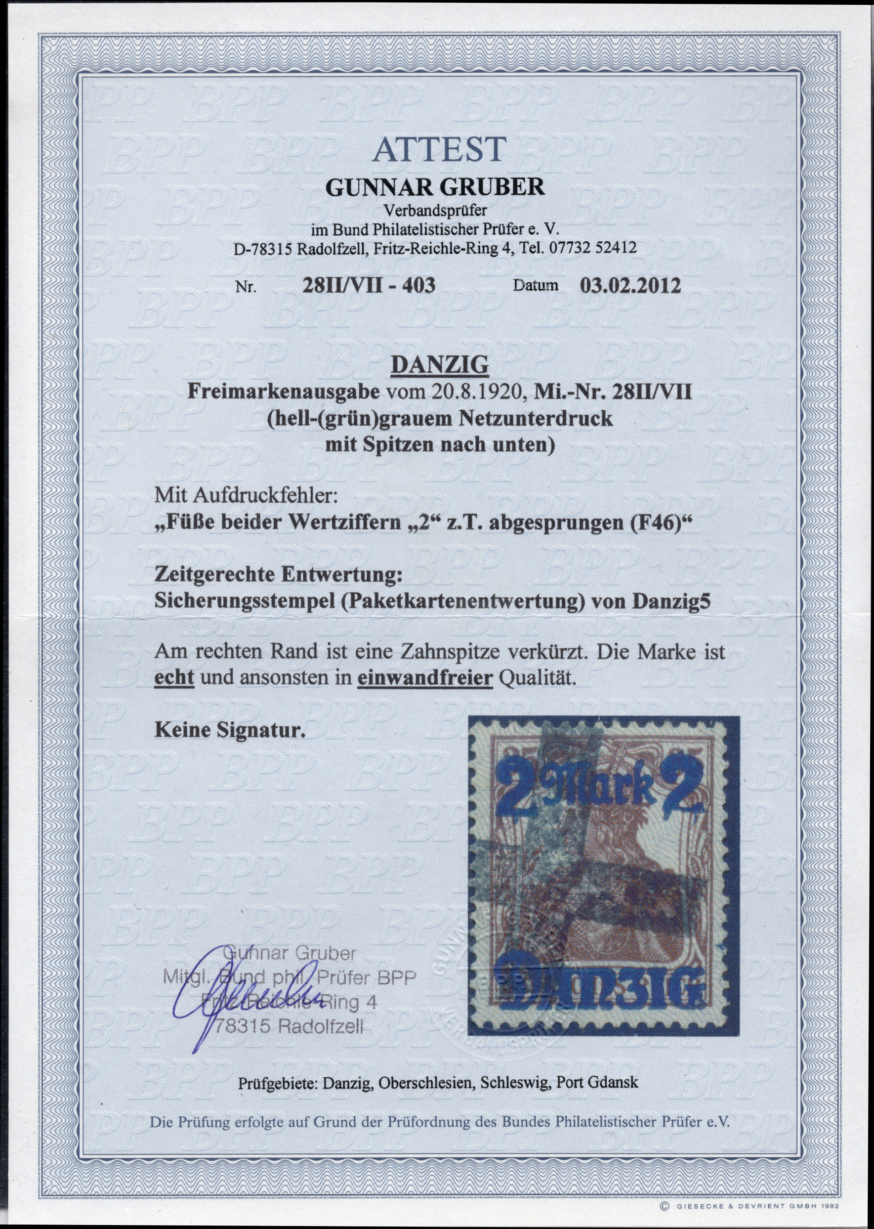 Image 1 for lot number 2953 for AAK Phila GmbH 89. Auction