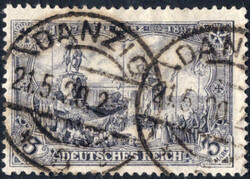 3 M schwarzviol´grau als Vorläufer, zentr. rundgestpl. Pracht, fast ...