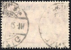 1 M rot m. Ur-PF "Fahnenschnur fehlt", rundgestpl. Luxus, tief gepr. ...