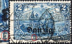 2 M dkl´kobaltblau m. Ur-PF "Strih im E", rundgestpl. Luxus, tief ...