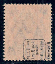 60 a. 30 Pf Germania, doppelter Aufdruck (1x schwächer), rundgestpl. ...