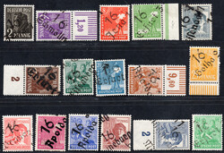 "16 Div." kpl. Satz ohne helle 60er m. versch. Orten, postfr. Luxus, ...