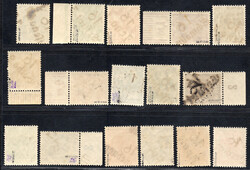 "16 Div." kpl. Satz ohne helle 60er m. versch. Orten, postfr. Luxus, ...