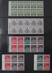 1948-1990 kpl. Lindner Falzlosvordruck in 2 schwarzen Ringbindern m. ...