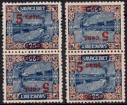 5 C Landschaftsbilder (II) 2 senkr. Kehrdruckpaare, postfr. Luxus  ...