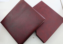 RINGBINDERSET REGULAR weinrot m. Schuber, neuwertig, hoher NP! Dazu ...