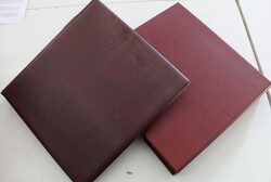 RINGBINDERSET REGULAR weinrot m. Schuber, neuwertig, hoher NP! Dazu ...