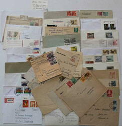 1946-1990 Lot m. 40 Belegen, dabei bessere EF/MeF, Zusatzleistungen, ...