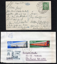 LEIPZIGER MESSE, Motivposten 1926-2000 m. 100 Belegen, dabei FDC, ...