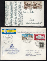 LEIPZIGER MESSE, Motivposten 1926-2000 m. 100 Belegen, dabei FDC, ...
