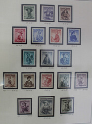 1945-1976 postfrische Slg. mit Spitzensätzen ohne Renner Bl. im ...