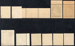 1945 kleines Lot m. PF, Aufdruckfehlern und Besonderheiten ex MiNr. ...