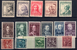 1924/ Lot m. 3 ungebr. Prachtausgaben: MiNr. 442-46, 591-96 (o. 60 g) ...