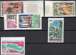 1965 Tänze, ungez., dazu MiNr. 251-52 B u. 350+360 B ungez., postfr. ...