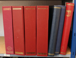 SCHRAUBDECKEN, 4x weinrot (3x wattiert), 2 blaue Klemmbinder + 1x ...