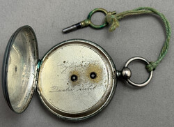 Taschenuhr "F.F." im Oval (Favre Frères) Nickel, Schlüselaufzug, ...