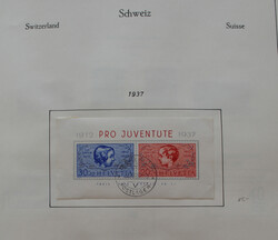 1862-1975: Teilsammlung im älteren Vordruckbindern in meist saubere ...