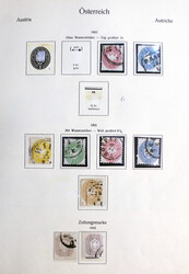 1858-1937: Teilsammlung im älteren Vordruckbinder, unterschiedliche ...