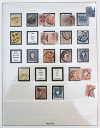 1850-1922: Sammlung im Lindner-T Vordruckbinder in meist gestpl. ...