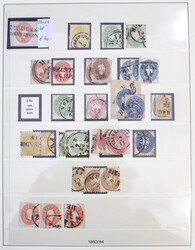 1850-1922: Sammlung im Lindner-T Vordruckbinder in meist gestpl. ...