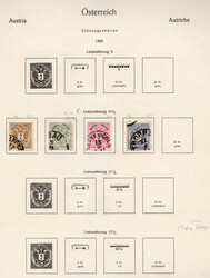 1883-1937: Alte Teilsammlung im älteren Vordruckbinder und auf ...