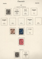 1883-1937: Alte Teilsammlung im älteren Vordruckbinder und auf ...