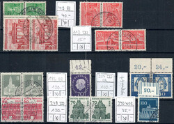 1949-1966 gestpl. Lot m. Paaren und OR, dabei u.a. MiNr. 59 senkr. P. ...