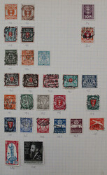 1850-1949 vier selbstgestaltete Mappen m. vielen Altwerten, einige ...