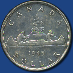 1 Dollar Georg VI / Kanu, 1945  Automatically generated translation: ...