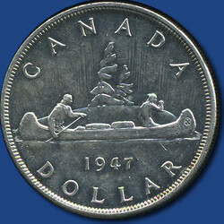 1 Dollar Georg VI / Kanu, 1947  Automatically generated translation: ...