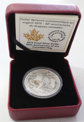 1 Dollar Elisabeth II "50 J. Nationalflagge", 2015, OVP ...