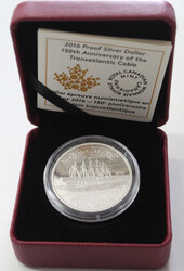 1 Dollar Elisabeth II "Transatlantik.Kabel", 2016, colorierte Haare d ...