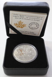 1 Dollar George VI "75 J. VICTORY WWII", 2020, OVP Etui/Zertifikat  ...